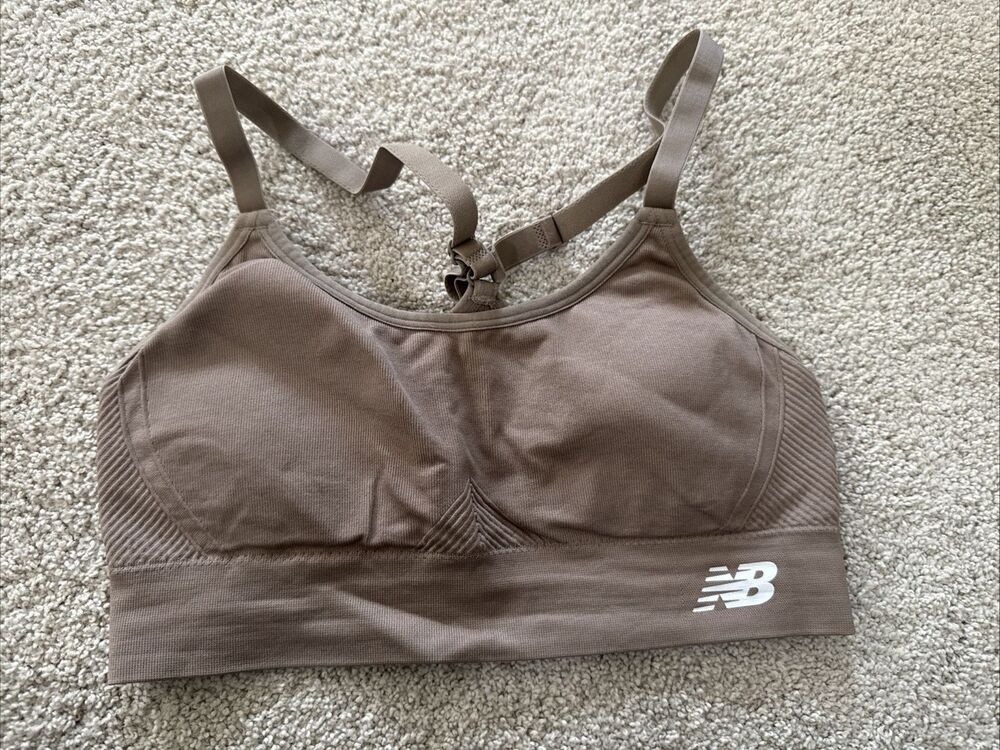 New Balance Brown Seamless Sports Bra - Medium